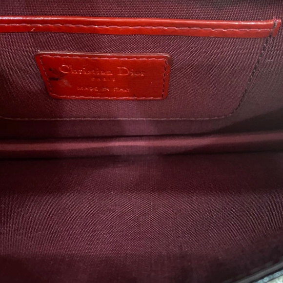 Authentic Pre-Owned Dior Lady Dior Patent Cannage Pouch on Chain Vintage - Picture 12 of 16